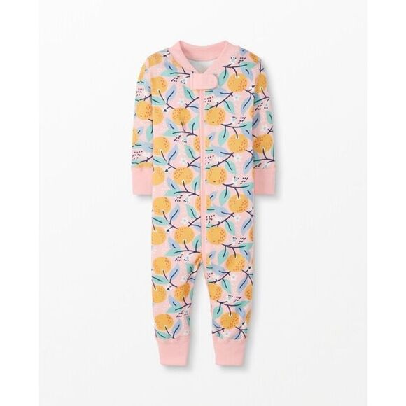 NEW Hanna Andersson Toddler Girls 3 (90) Baby Zip Sleeper In Organic Cotton Clem